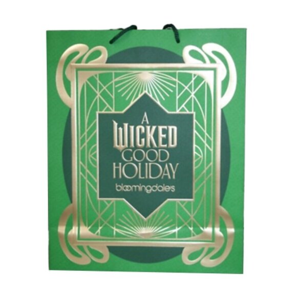 ❤️ 🆕 WICKED GOOD HOLIDAY Empty Paper Gift bag NEW Bloomingdale’s 2024 - Picture 1 of 12
